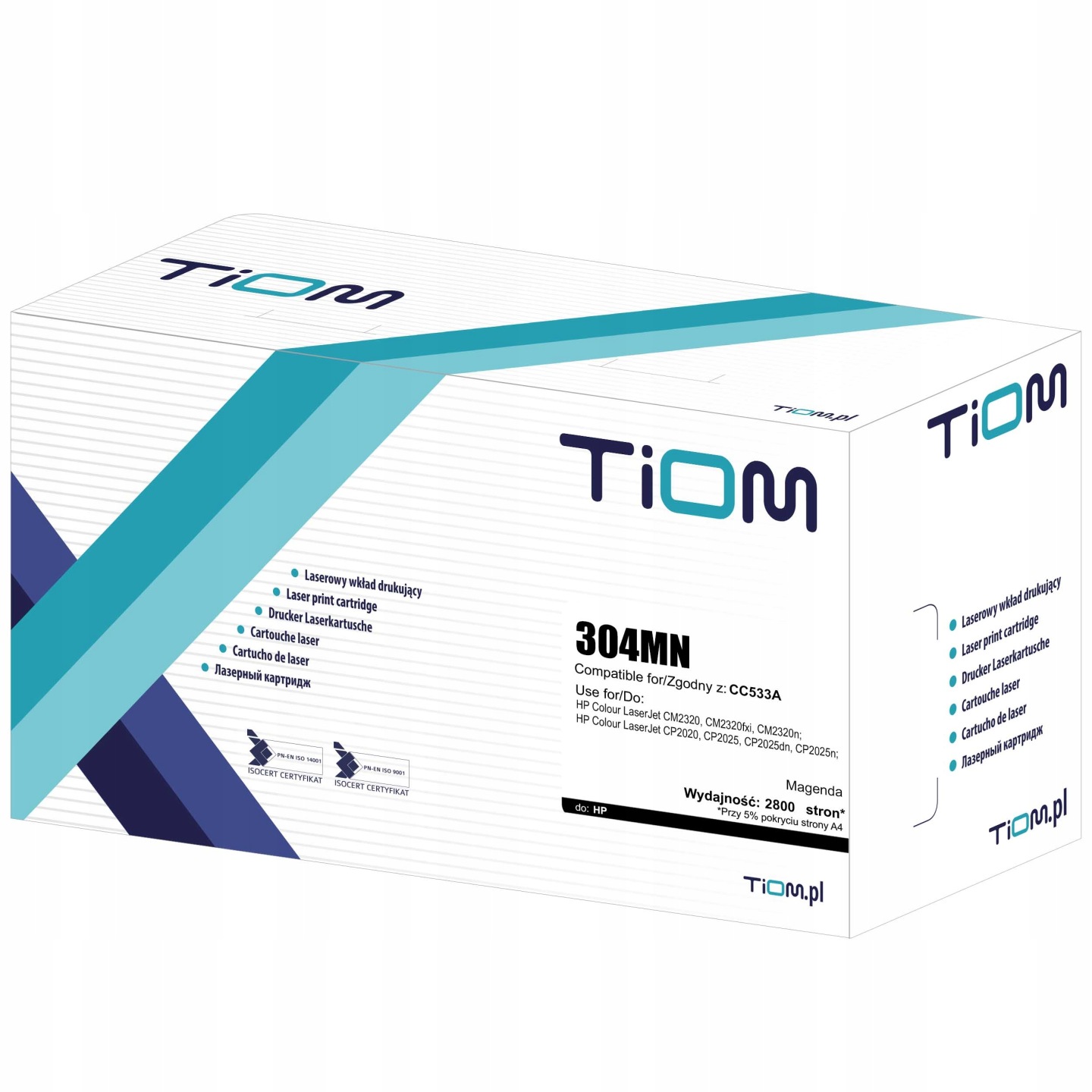 TONER TIOM DO HP CC533A MAGENTA ZAMIENNIK