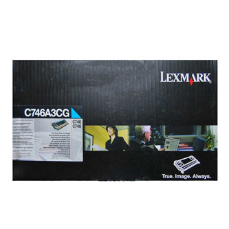 Lexmark oryginalny toner C746A3CG, cyan, 7000s