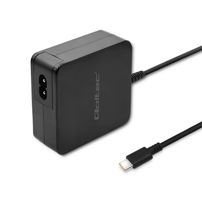 ZASILACZ SIECIOWY QOLTEC 65W USB-C POWER DELIVERY CZARNY
