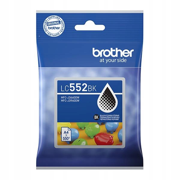 TUSZ BROTHER LC552BK LC-552BK BLACK ORYGINAŁ