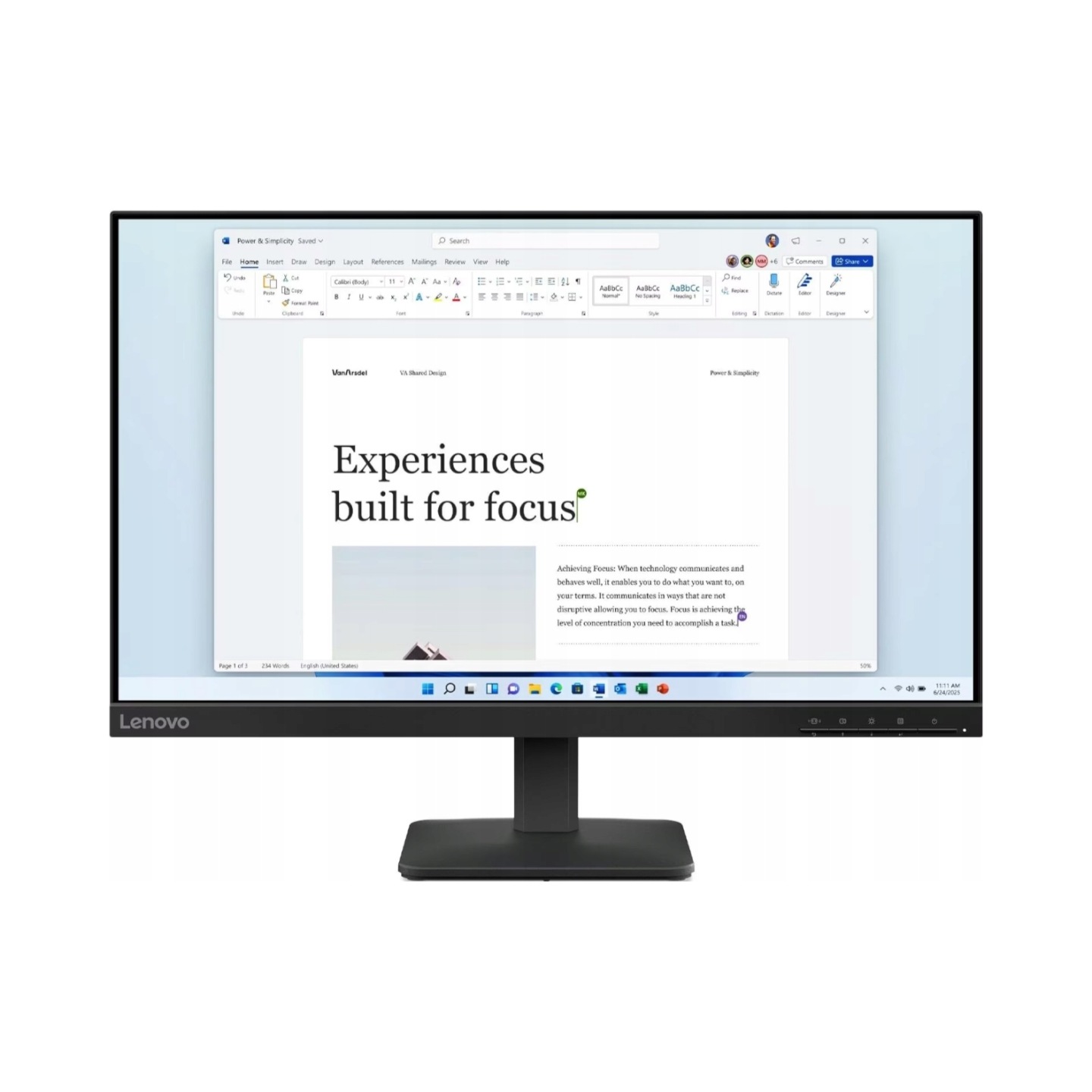 MONITOR LENOVO L24-4e (68C2KAC1EU) 23,8" IPS 100 Hz