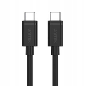KABEL UNITEK USB-C – USB-C 2 M CZARNY | USB 3.2 Gen 1 | 5 Gb/s