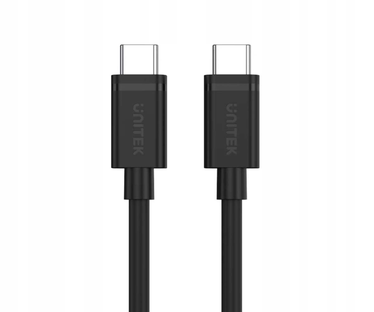 KABEL UNITEK USB-C – USB-C 2 M CZARNY | USB 3.2 Gen 1 | 5 Gb/s